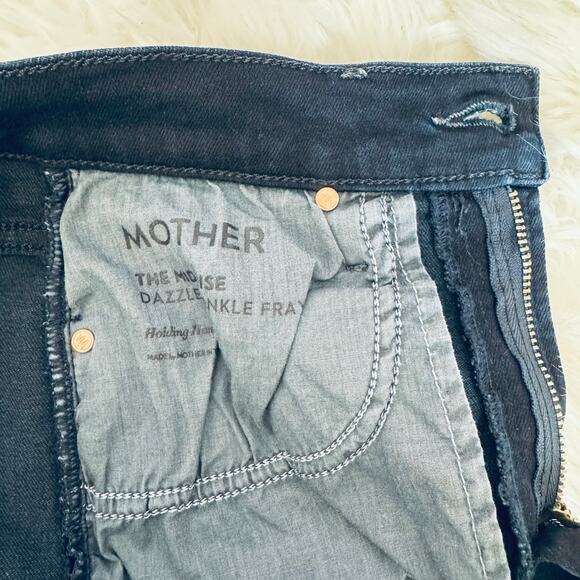 MOTHER Women's Straight Leg Jeans - Deep Blue - Picture 6 of 8
